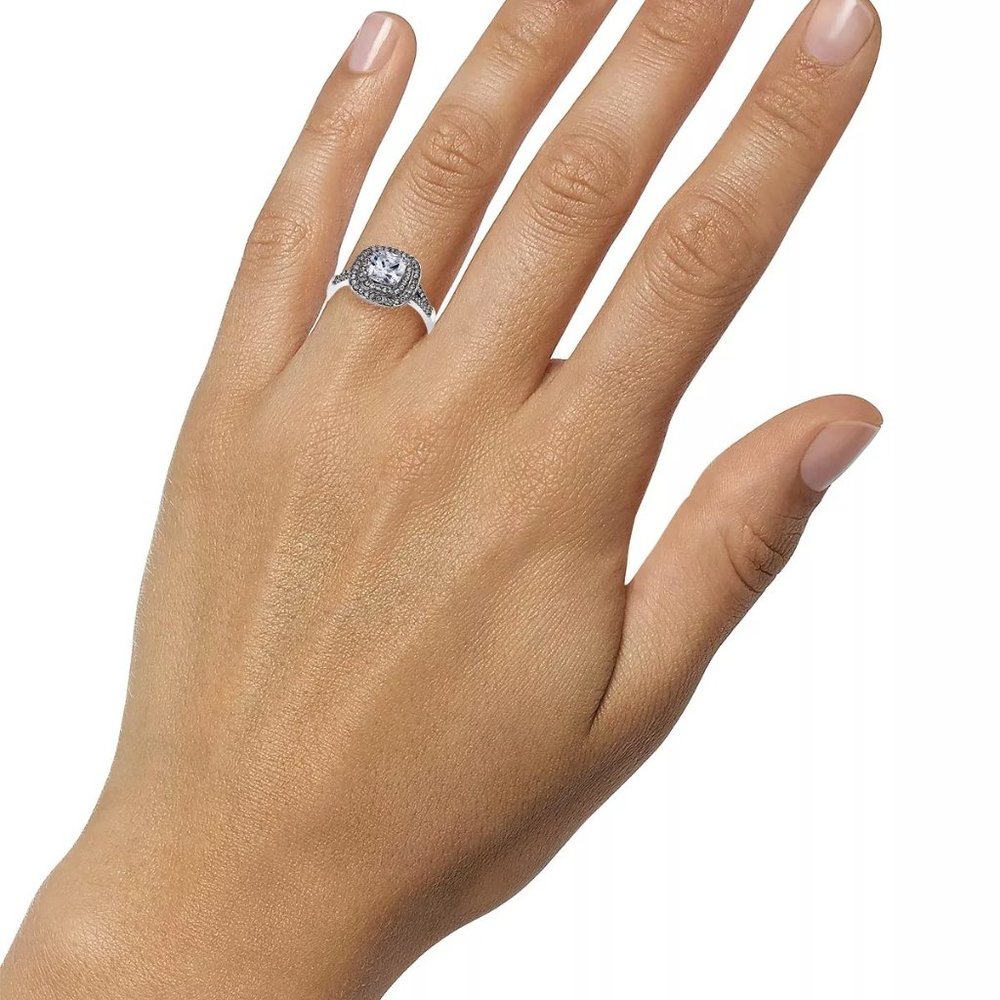 NWT Charter Club silver plated cz ring sz 8 - Picture 5 of 6